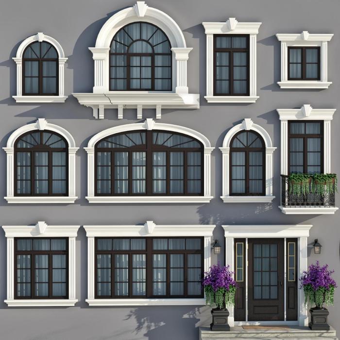 Desain jendela rumah 3d