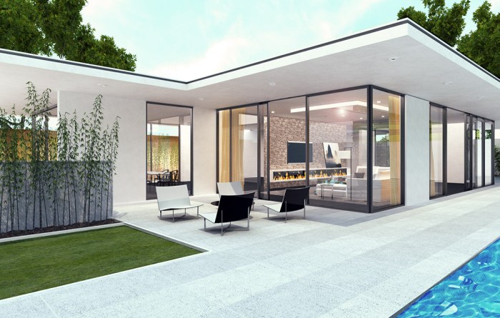 Desain interior rumah modern 1 lantai