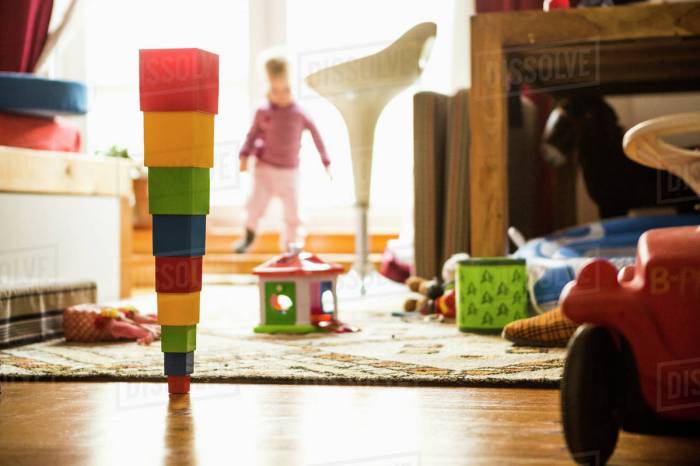 Spielzeug im wohnzimmer