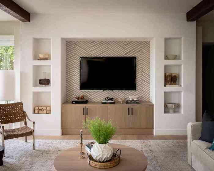 Tv wall room living unit units modern around ideas article decor enough design