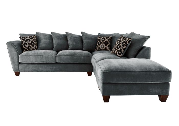 Wohnzimmer ecksofa grau