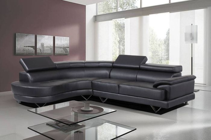 Wohnzimmer ecksofa leder